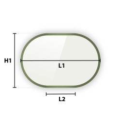 Verre trempé laqué sur mesure