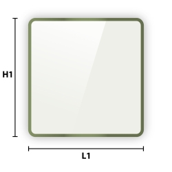 Verre émaillé pour table de jardin