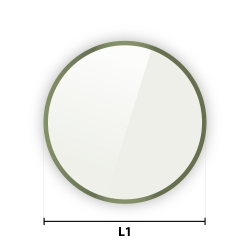 Dessus en verre trempé pour table de jardin ronde