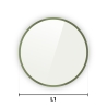 Plaque de sol en verre - Rond 1100mm