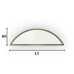 Verre fumé bronze sur mesure : vitrage trempé teinté noir