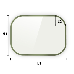 Verre fumé bronze sur mesure : vitrage trempé teinté noir