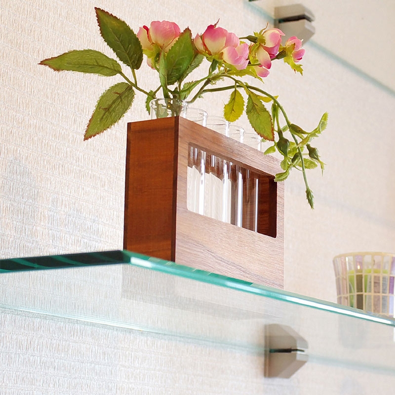 Etagère en verre classique - carré rectangle