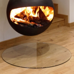 Plaque de sol en verre -...