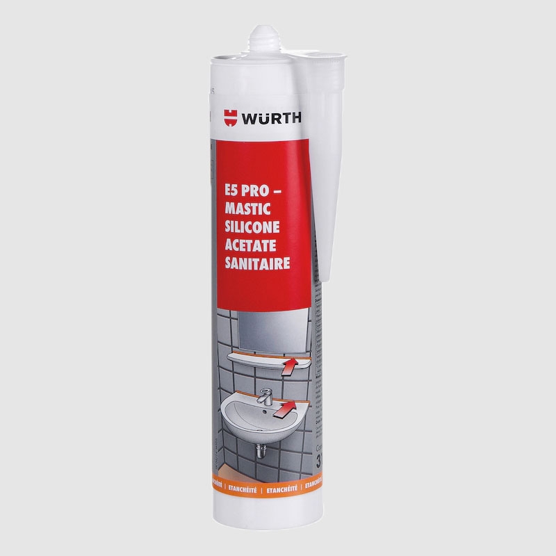 Mastic silicone blanc - cartouche 310ml