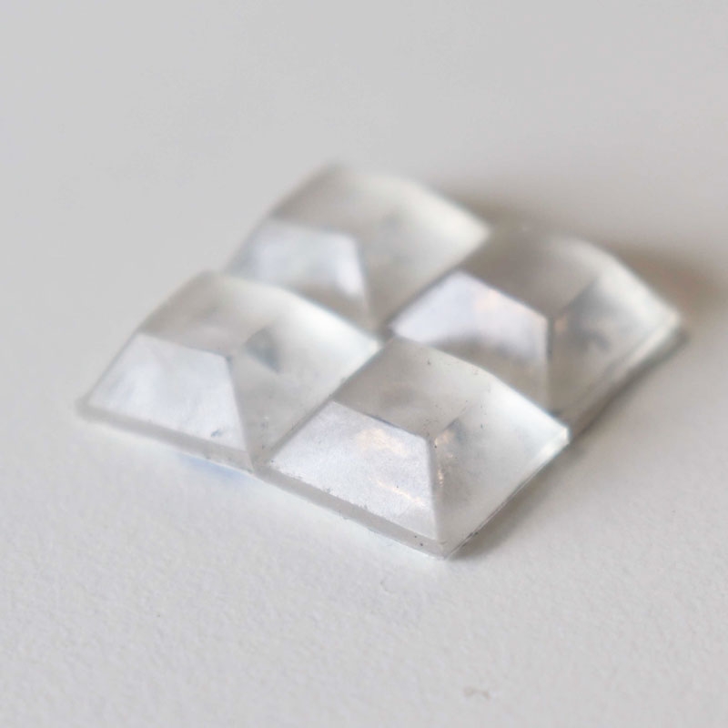 4 tampons carré taille moyenne pour plateau de verre