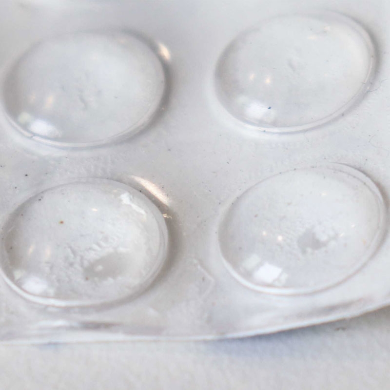 4 tampons pour plateaux en verre - petit format