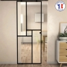 Porte coulissante en verre style verrière - Minimo