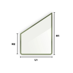 Verre trempé laqué sur mesure