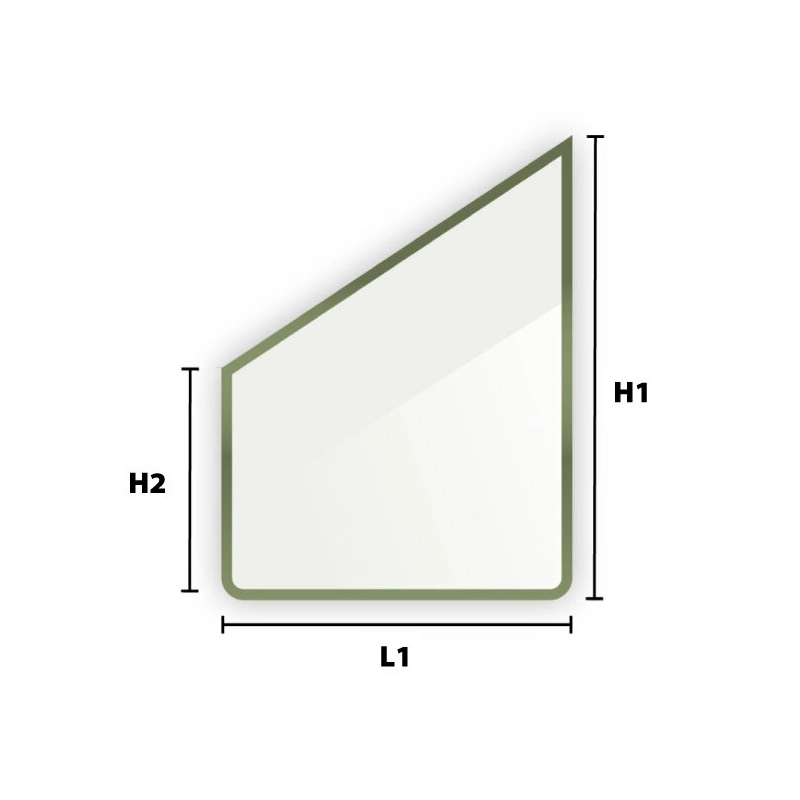 Verre trempé laqué sur mesure