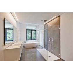 Profilé U alu pour paroi douche en verre de 6 à 12mm