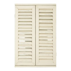 Miroir fenêtre avec portes battantes - Bois